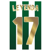 Vinilos decorativos número camiseta joaquín real betis balompié